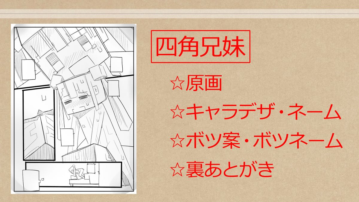 [ちぽかん] 四角兄妹～ちょっとだけ角ばった世界のおはなし～
