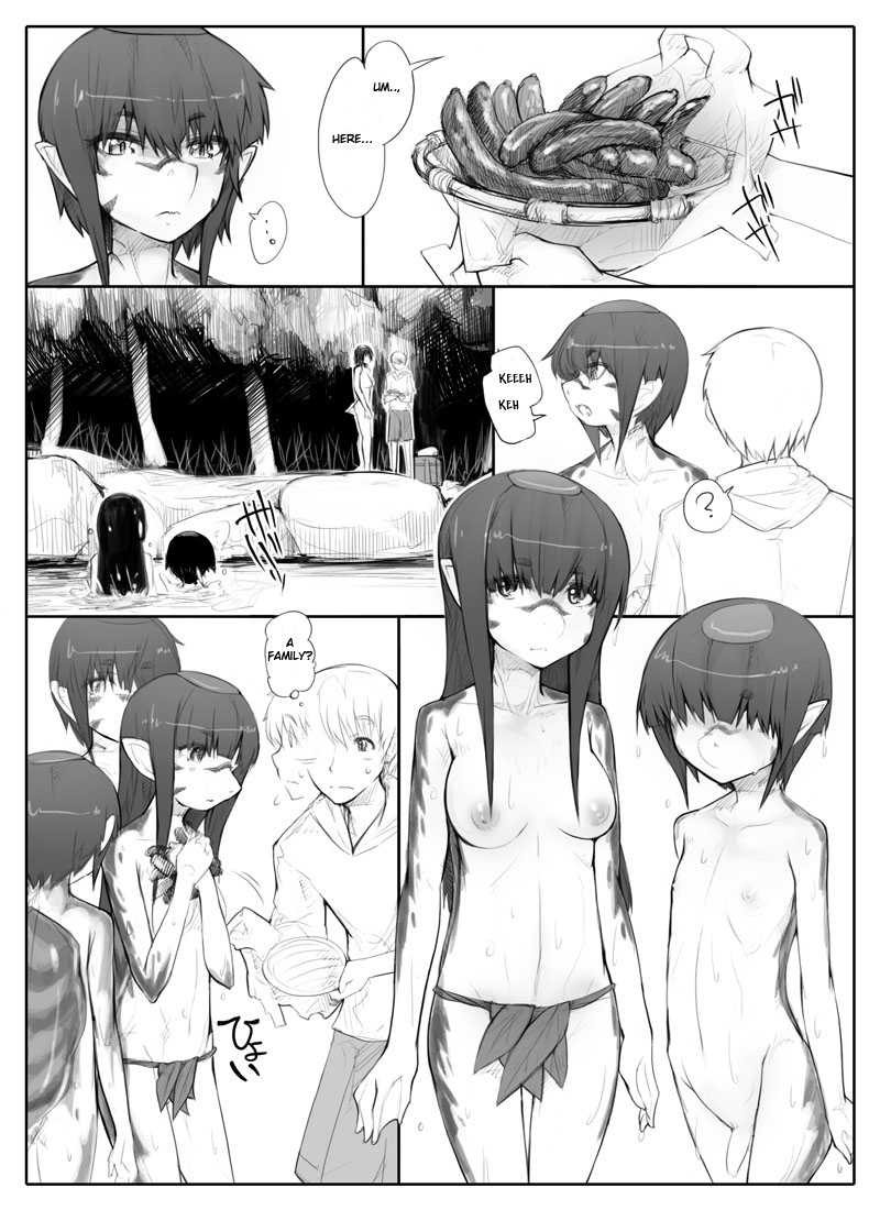 [あぶぶ] 旦那の不在で身体を持余してる人妻河童はキュウリ渡せば簡単にヤれる [英訳]