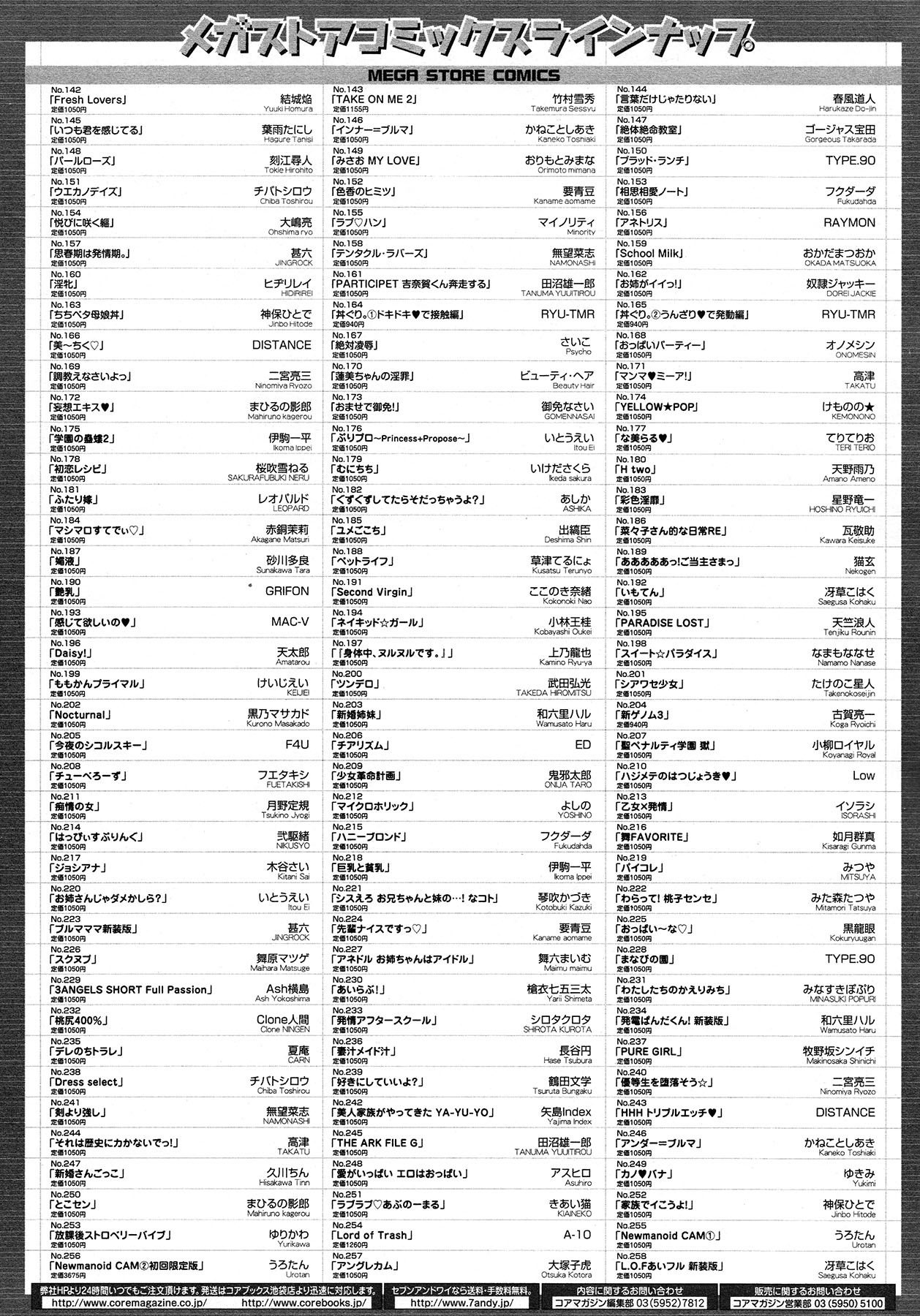 コミックメガストア 2012年12月号