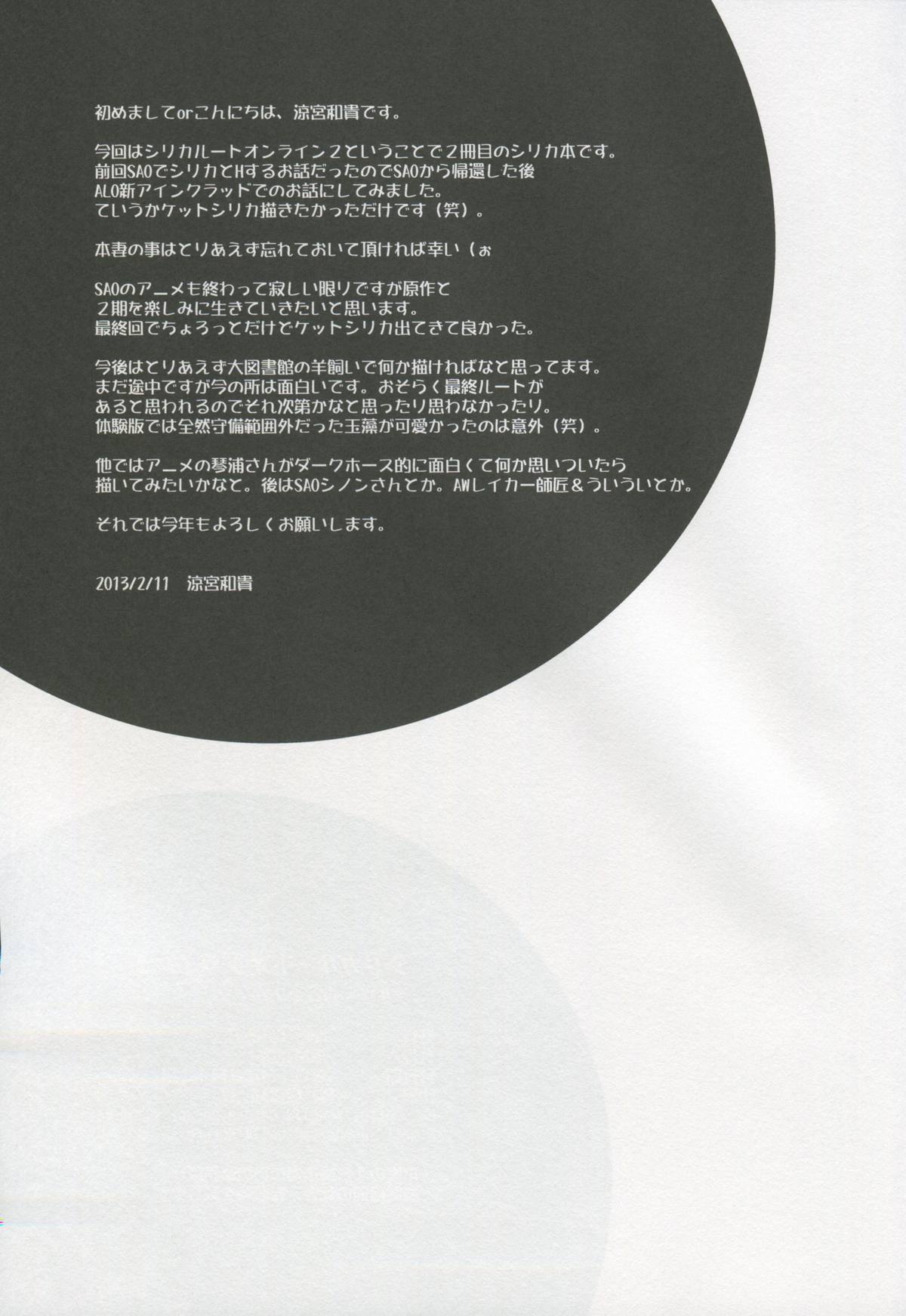 (サンクリ58) [Cool Palace (涼宮和貴)] シリカルートオンライン 2 (ソードアート・オンライン)