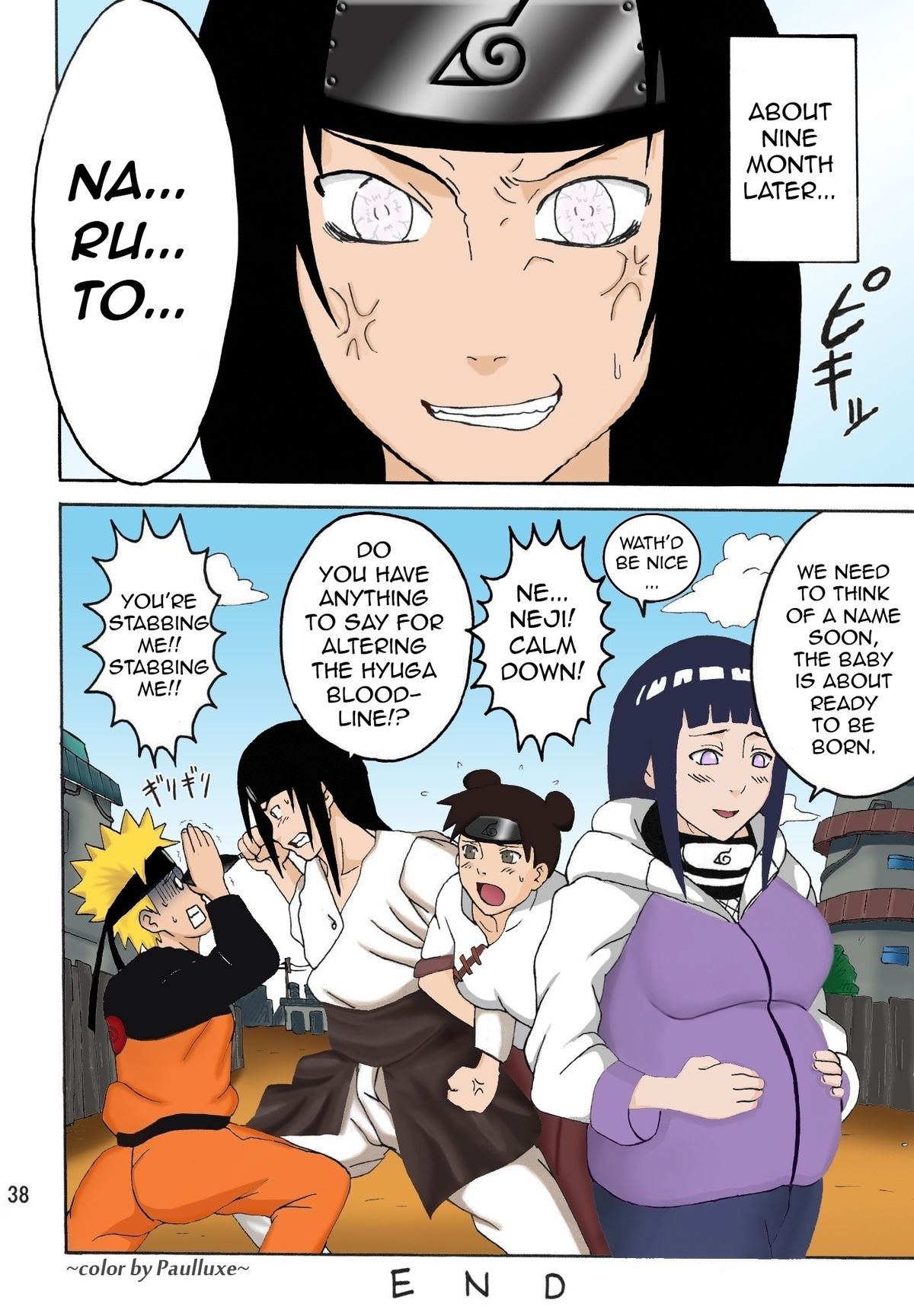 [NARUHO堂 (なるほど)] ヒナタ (NARUTO -ナルト-) [英訳] [カラー化]