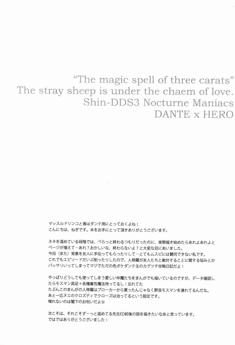 (C83) [葱庫 (ねぎ)] 3カラットの魔法 (真・女神転生III-NOCTURNE)