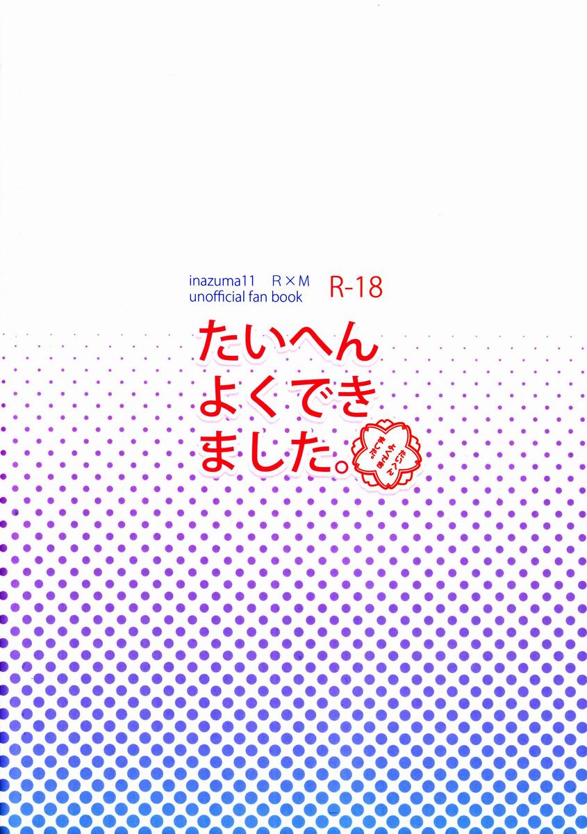 [ごきげんチャンネル (あづき)] たいへんよくできました。(イナズマイレブンGO)