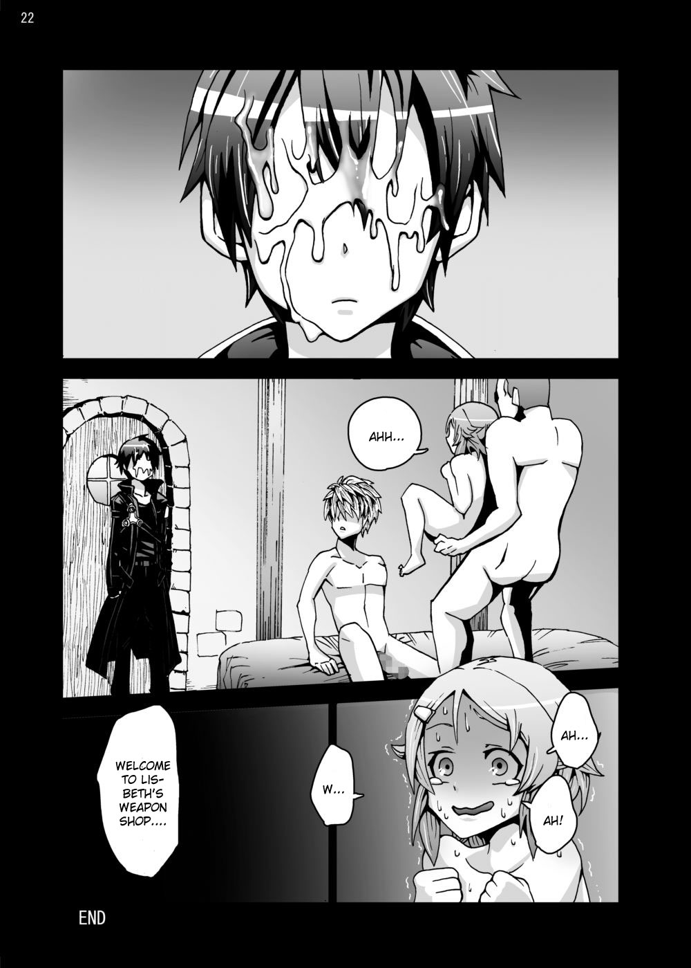 [スタジオヌンチャク (あひる)] リズベット…キリトには捨てられ、客には犯され中出し妊娠… アスナとの格差が広がるオンライン (ソードアート・オンライン) [英訳]