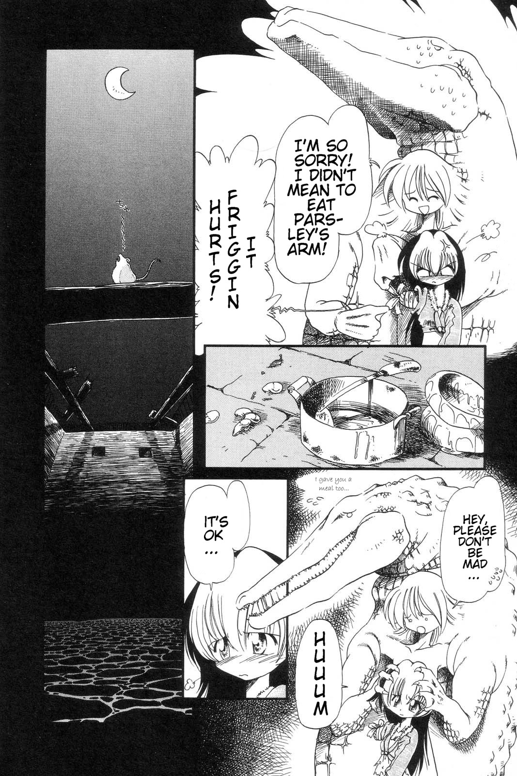 [掘骨砕三] 下水街 [英訳]