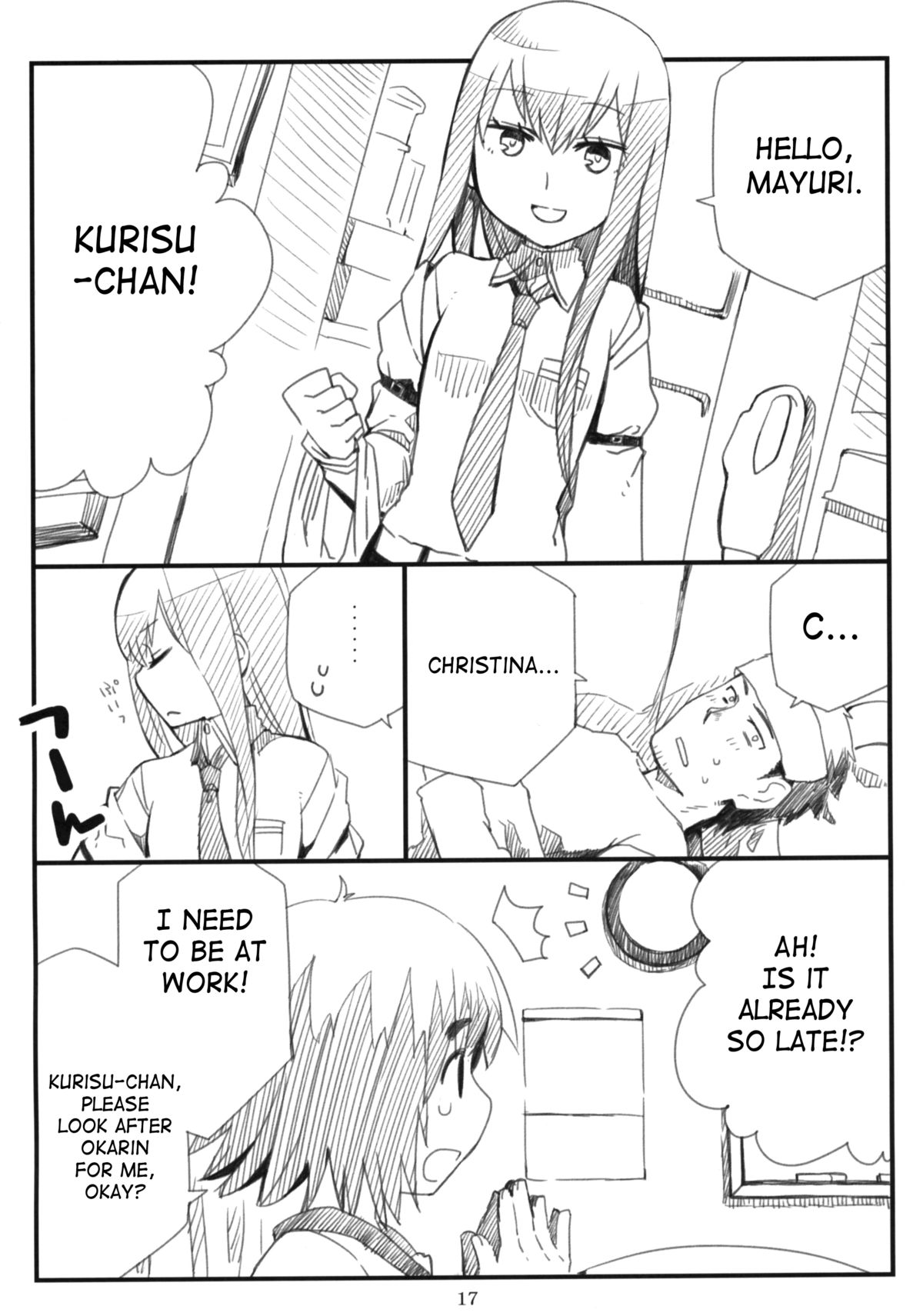 (C80) [流弾屋 (BANG-YOU , しんどう , 由)] 差異共振のシネルヒア (シュタインズ・ゲート) [英訳]