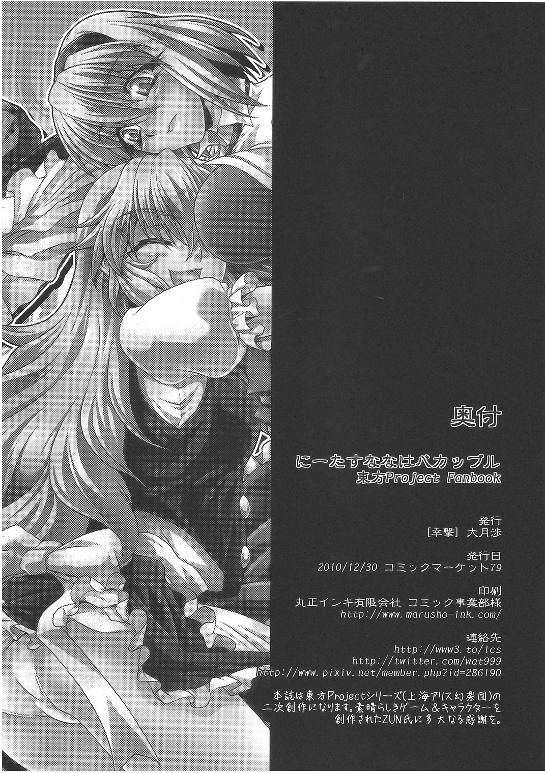 (C79) [幸撃 (大月渉)] にーたすななはバカップル (東方Project)