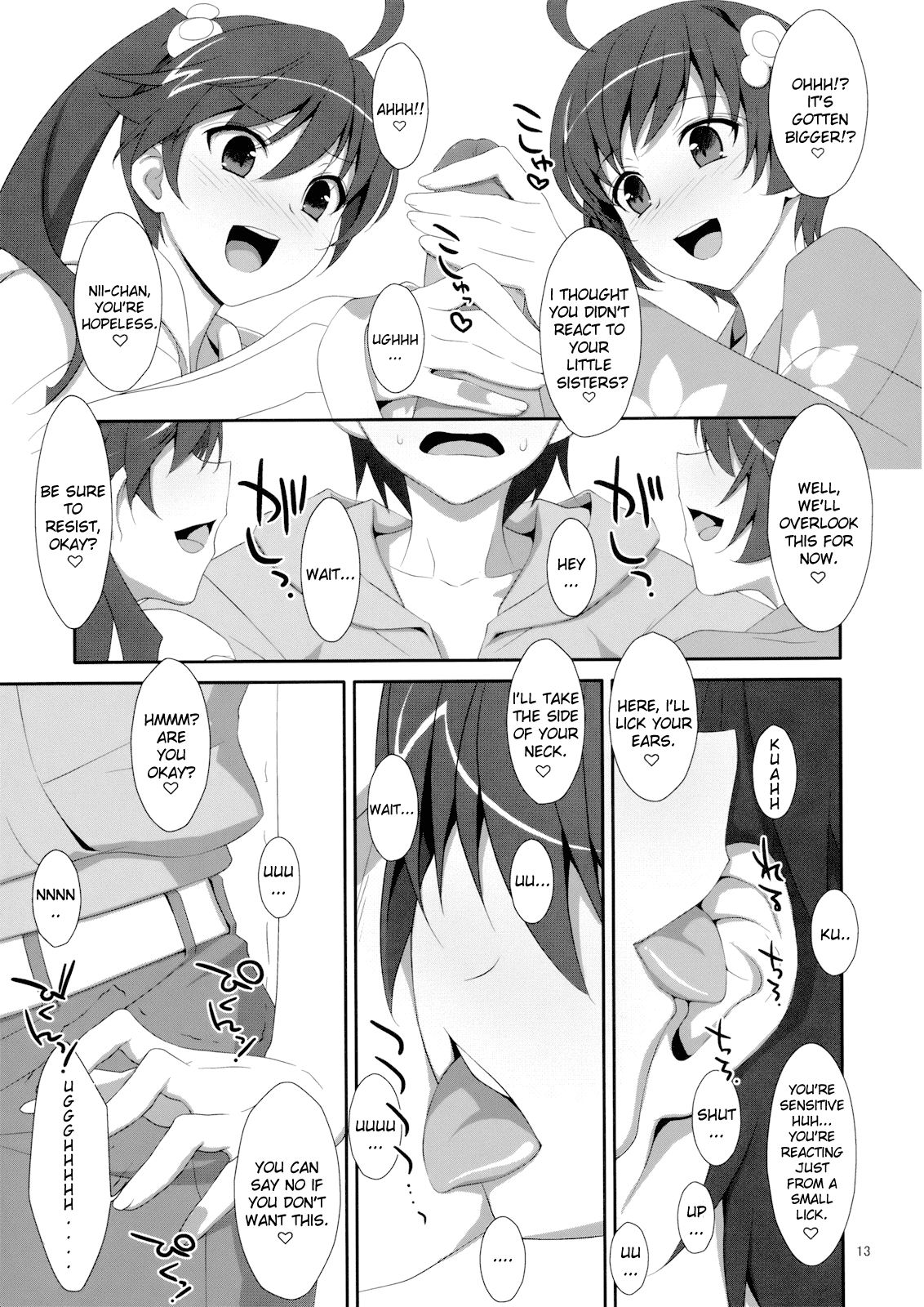 (C82) [TIES (タケイオーキ)] お兄ちゃんは妹に欲情したりしないよねっ? (化物語) [英訳]