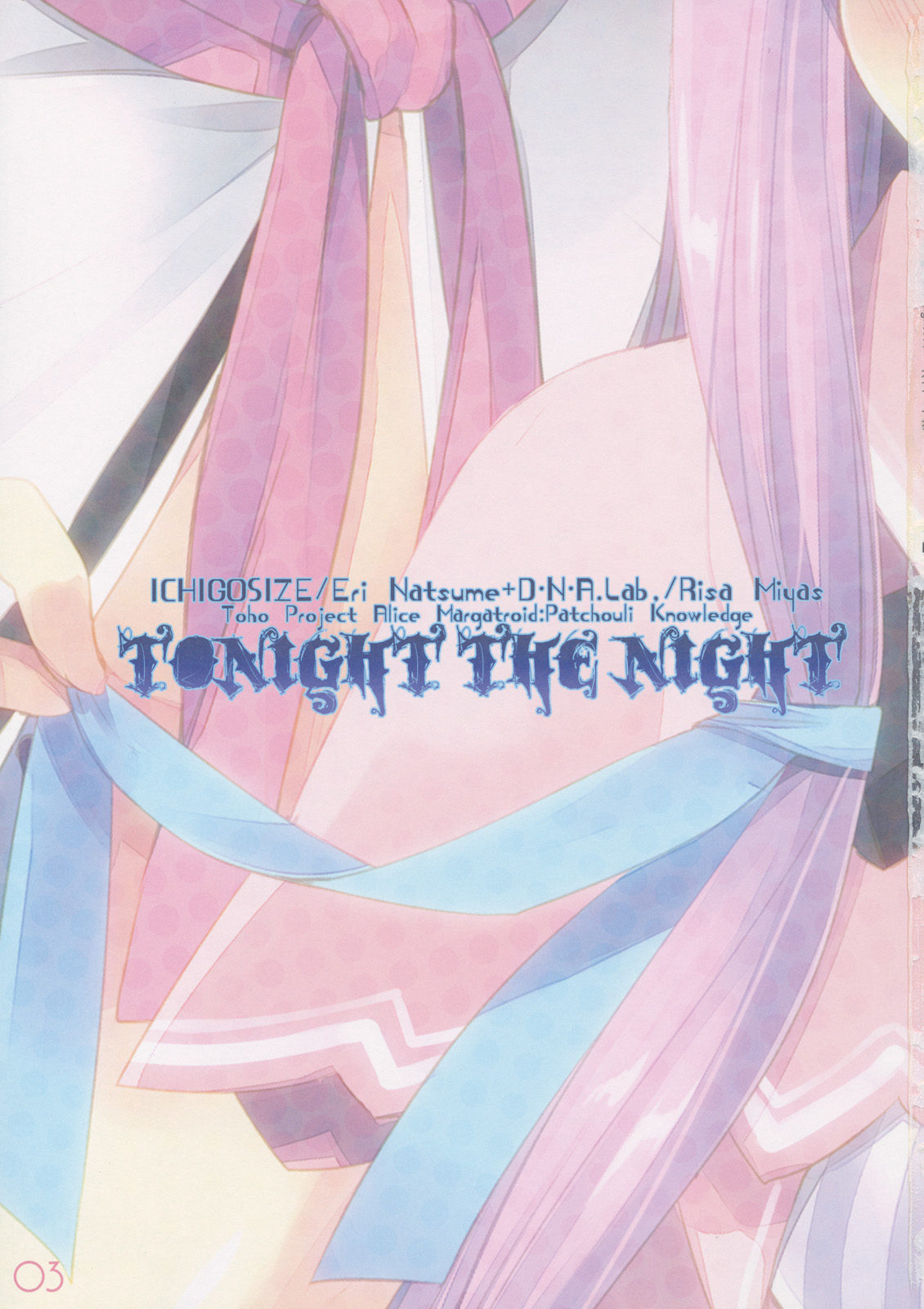 (例大祭9) [D・N・A.Lab., いちごさいず (ミヤスリサ, なつめえり)] Tonight The Night (東方Project)