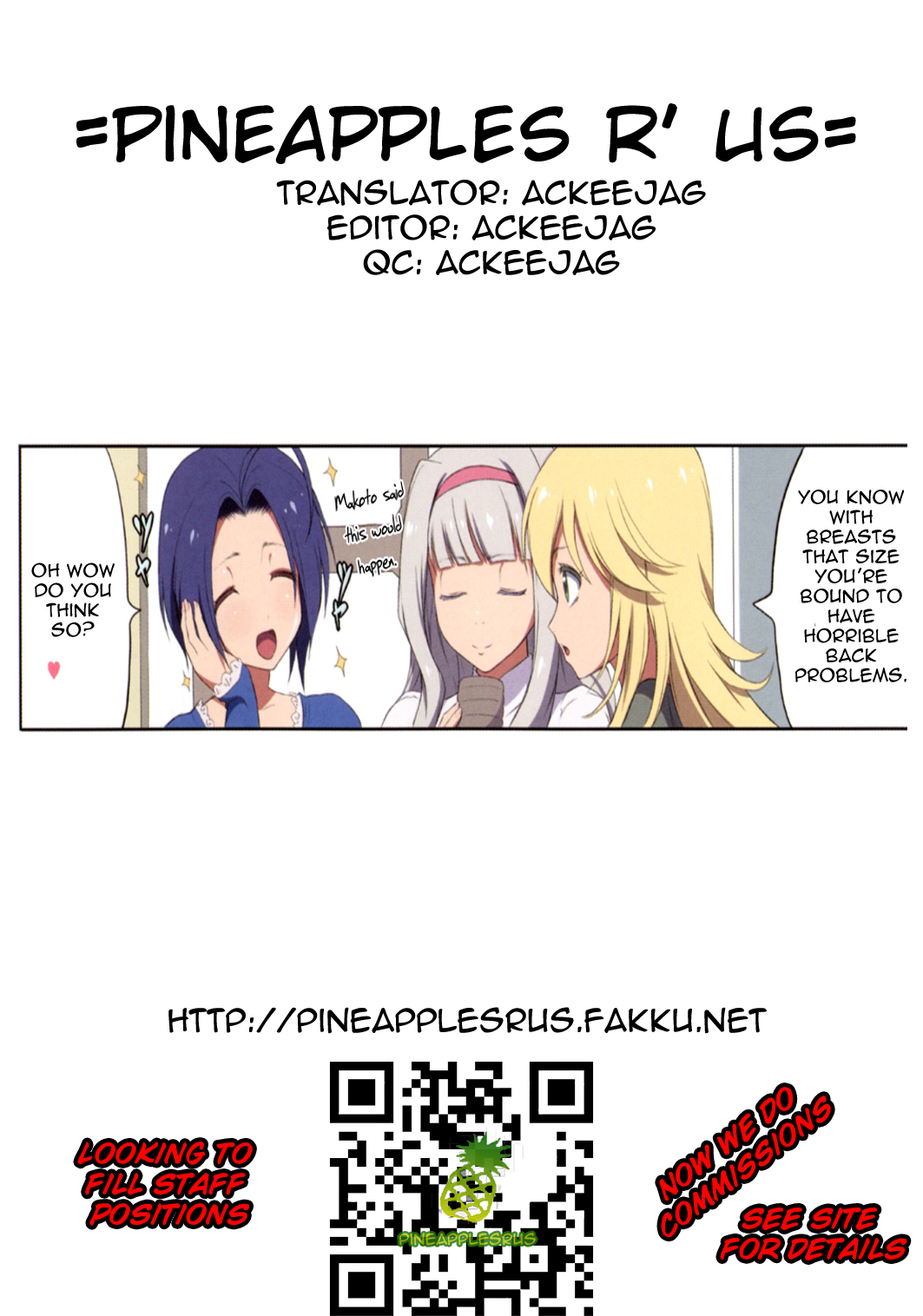 (COMIC1☆6) [Gate of XIII (Kloah)] 91：02pai (アイドルマスター) [英訳]