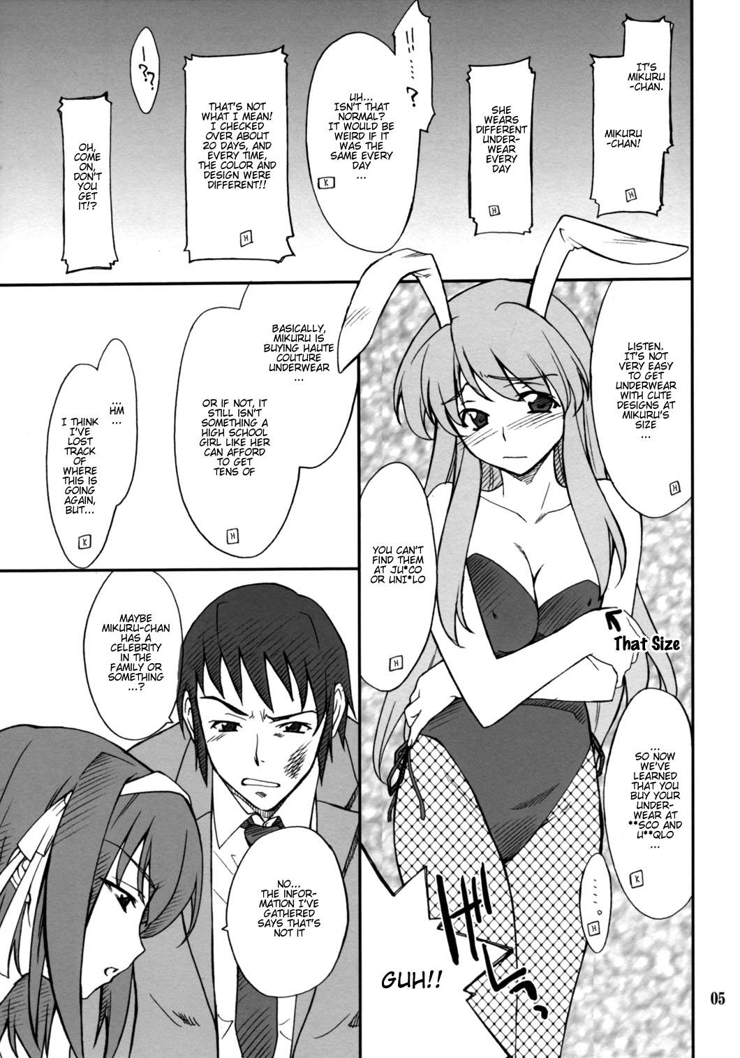 [P-Forest (穂積貴志)] 妄想でしょでしょ?「それは禁則事項です!」 (涼宮ハルヒの憂鬱) [英訳]