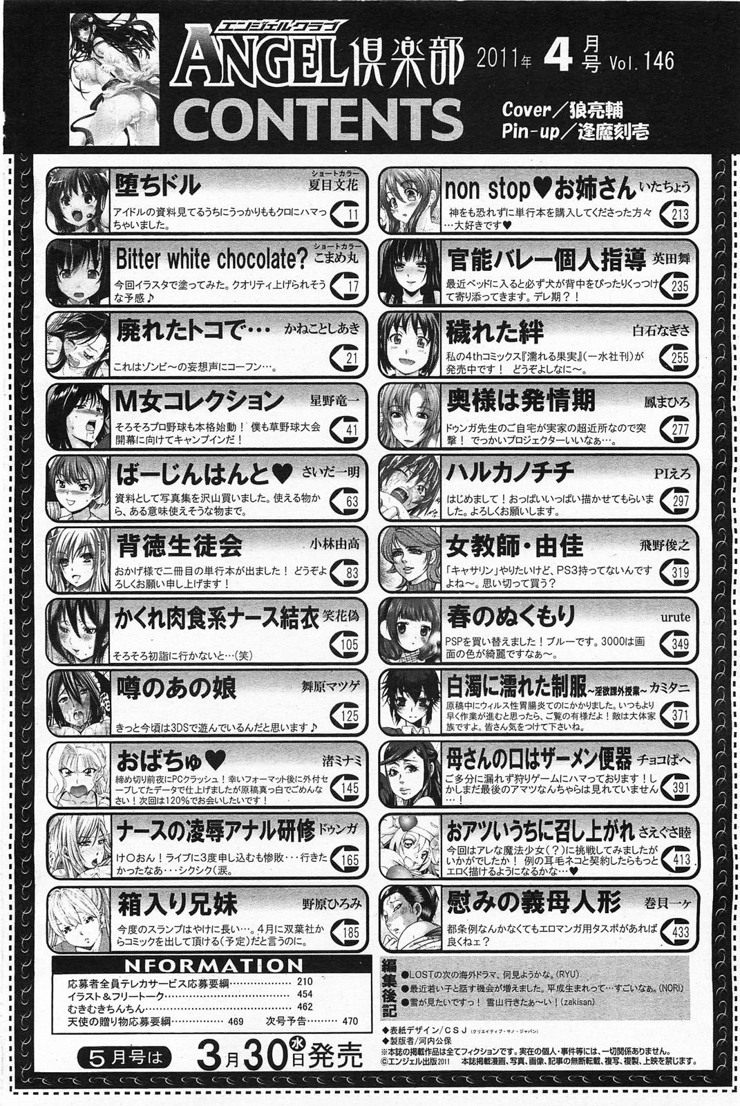 ANGEL 倶楽部 2011年4月号