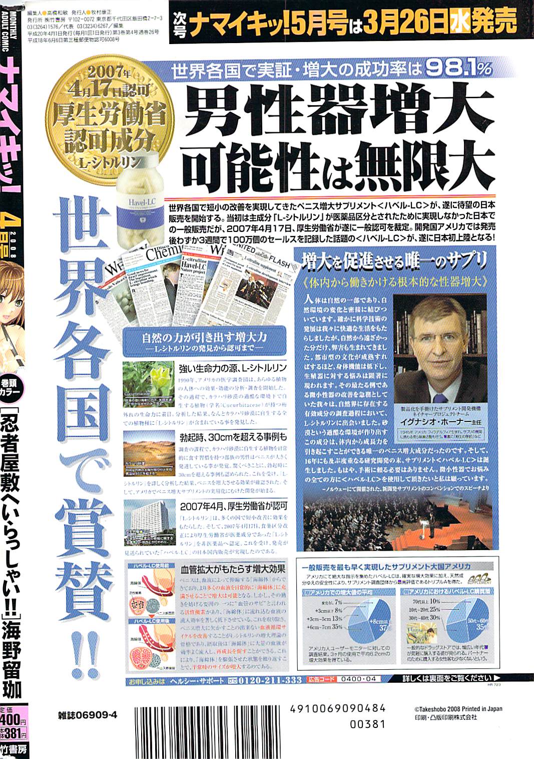 ナマイキッ！ 2008年4月号