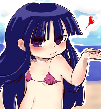 [きぃう] 梨花ちゃまの水着自慢２ (ひぐらしのなく頃に)