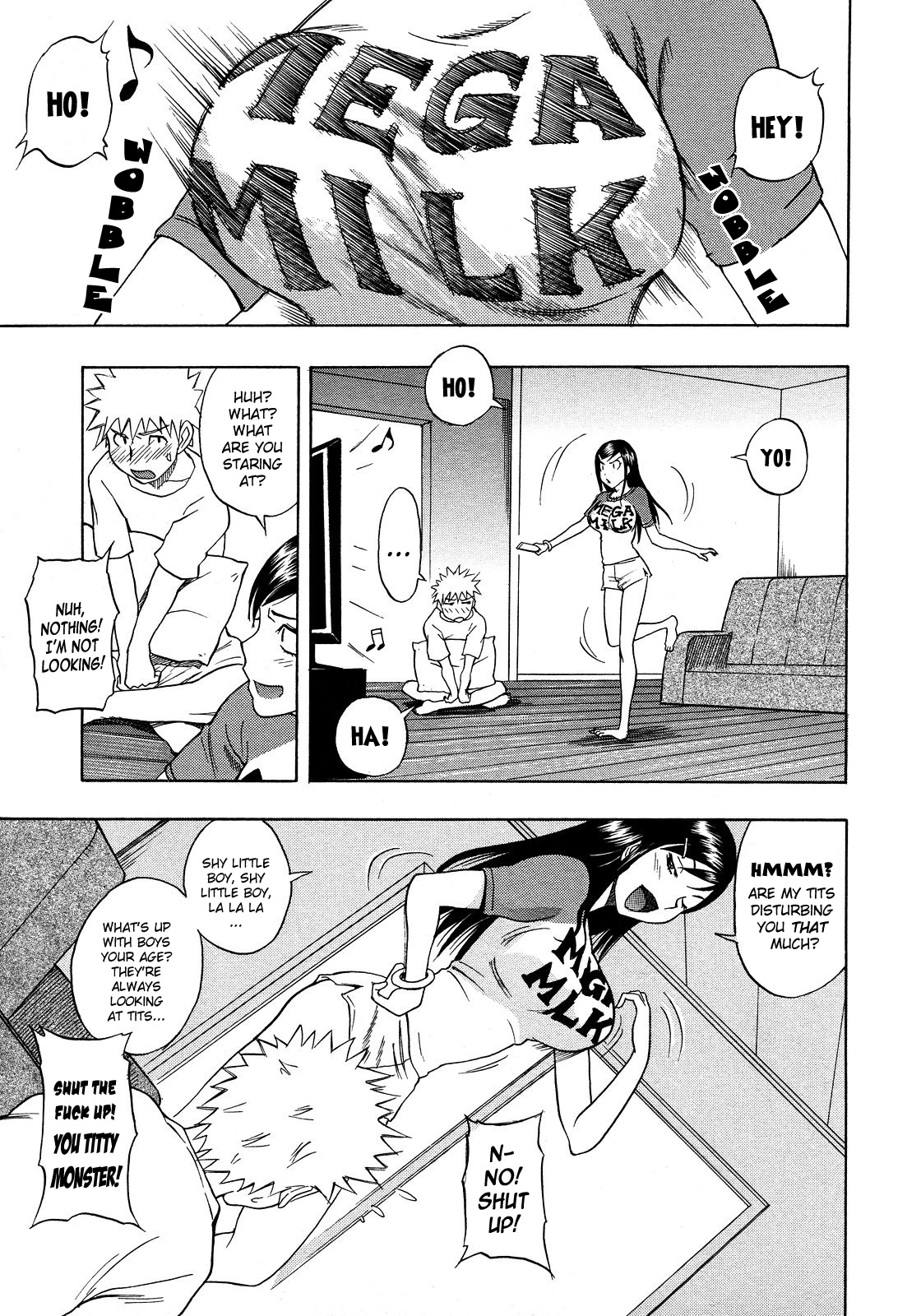 [しでん晶] 貧乳巨乳ヒストリー (コミックメガストア 2008年3月号) [英訳]