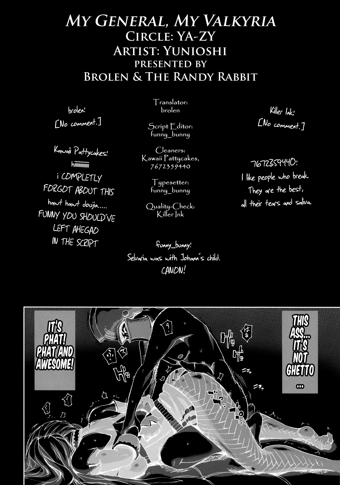 (C76) [YA-ZY (ゆにおし)] 上官はヴァルキュリア (戦場のヴァルキュリア) [英訳]