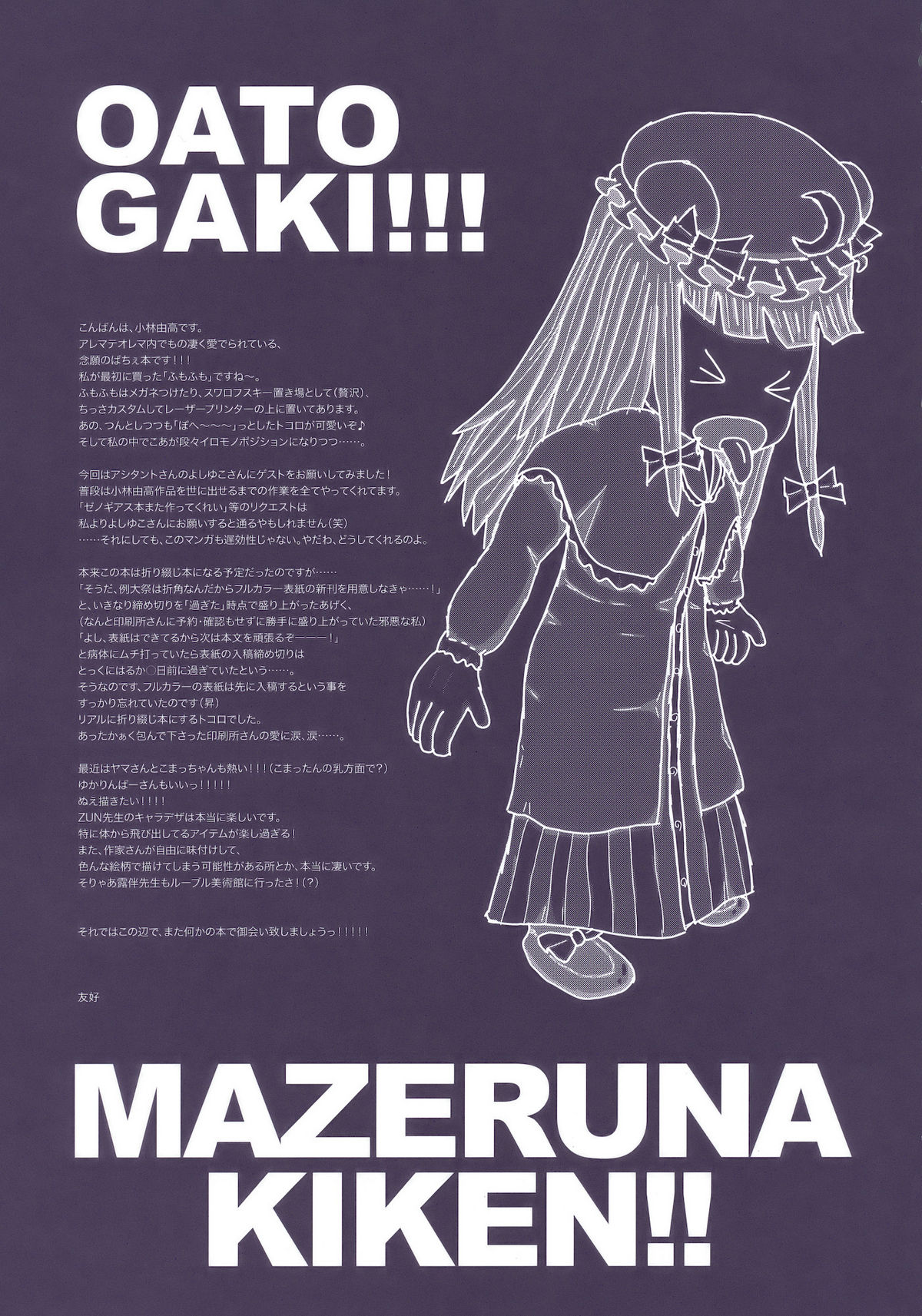 (例大祭7) [アレマテオレマ (小林由高)] GARIGARI 22 (東方Project)