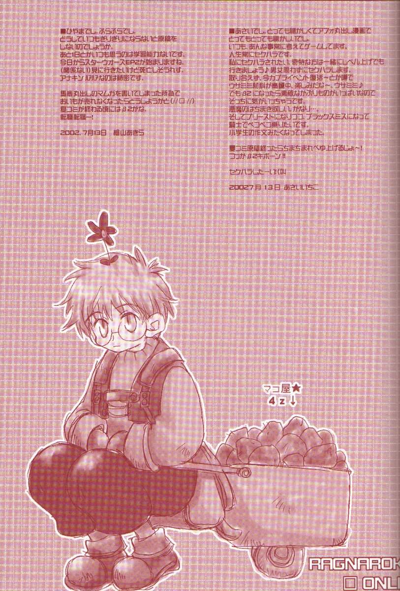 (C62) [AREYOUHAPPY?、APOCRIPHA (あさいいちこ、檜山あきら)] ニヌクナー (ラグナロクオンライン)