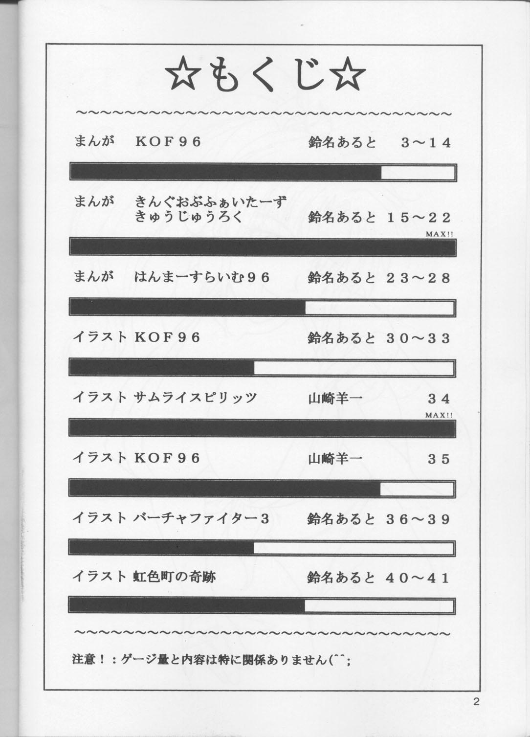 (C51) [あると屋 (鈴名あると)] ただいまー4 (キング･オブ･ファイターズ、Samurai Spirits ～侍魂～)
