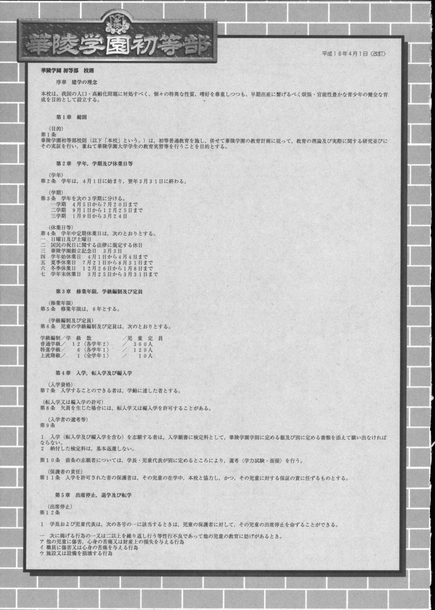 華陵学園初等部 Vol.2