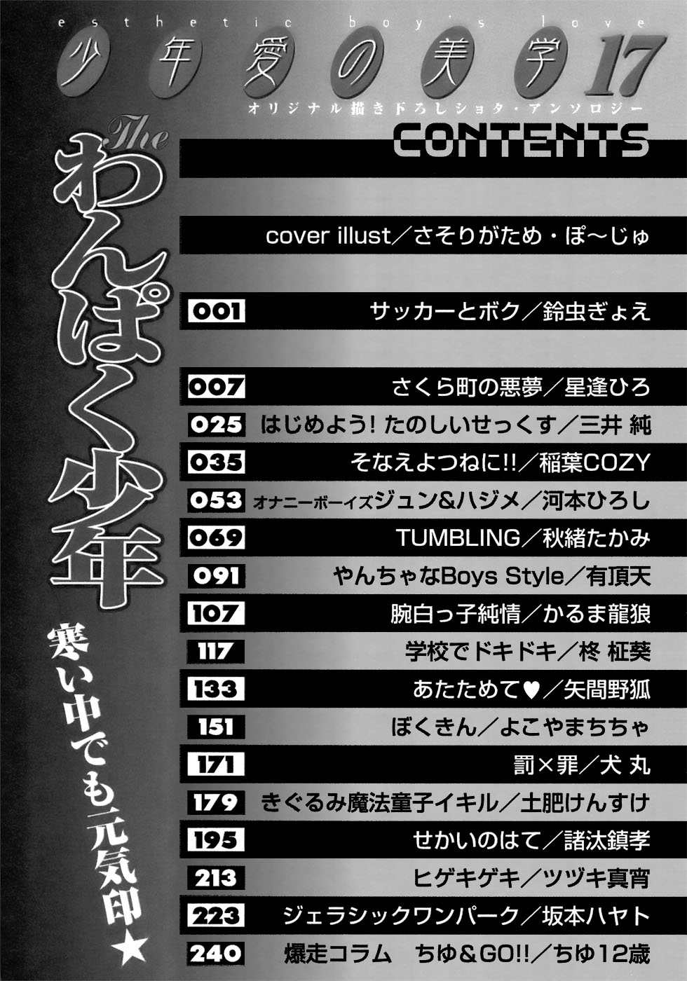 [アンソロジー] 少年愛の美学17 THEわんぱく少年