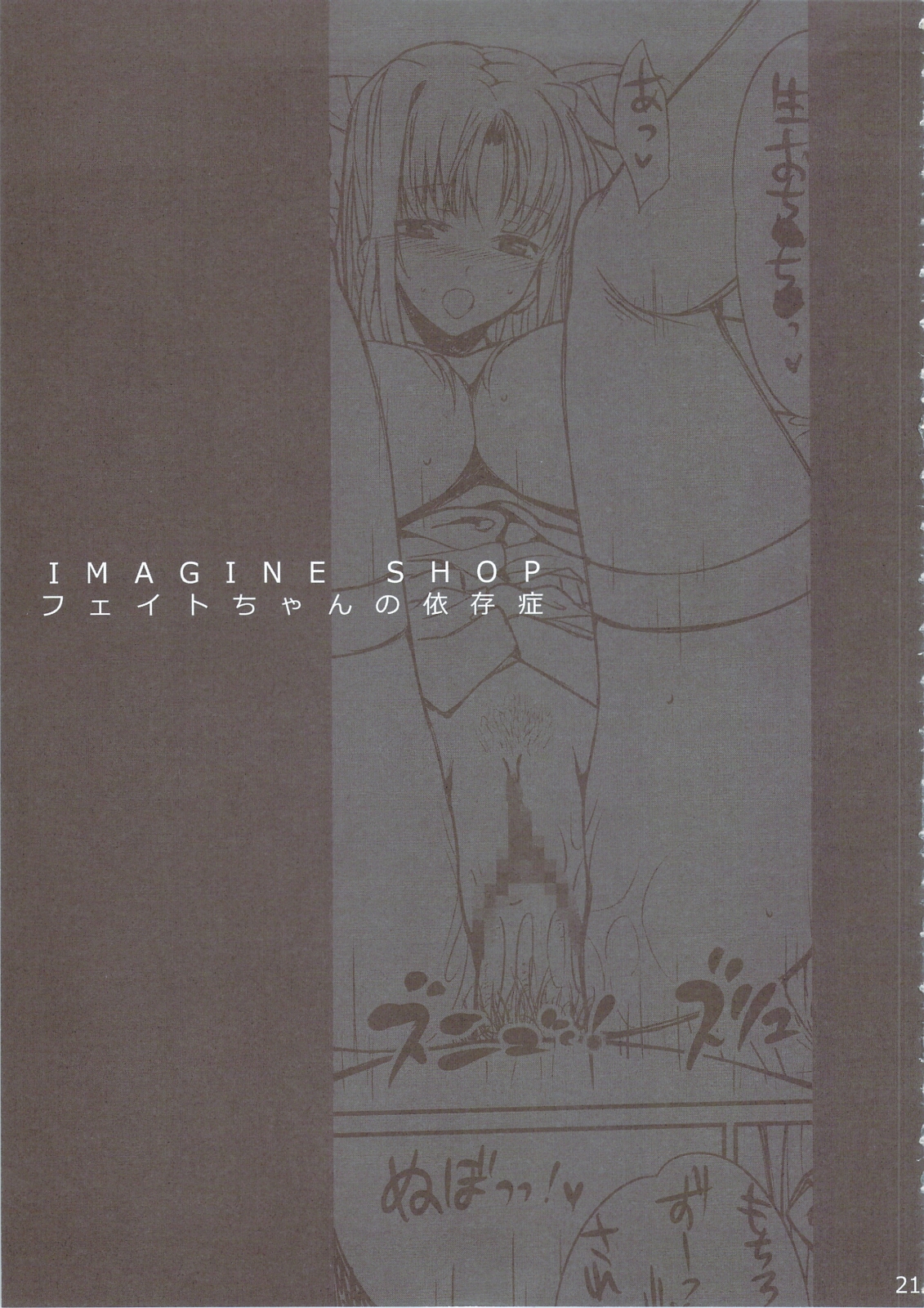 (C74) [バス停シャワー (桂井よしあき)] IMAGINE SHOP フェイトちゃんの依存症 (魔法少女リリカルなのは)