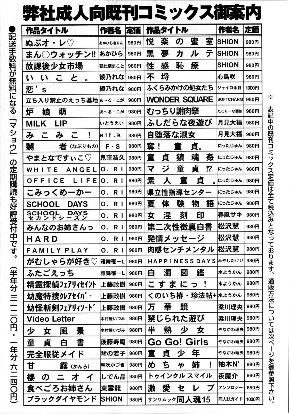 コミック・マショウ 2008年8月号