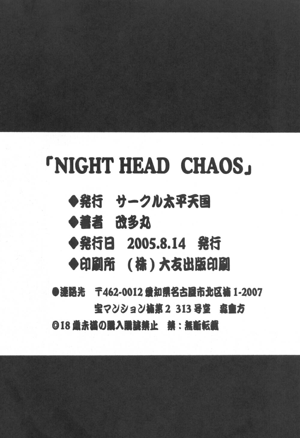 (C68) [サークル太平天国 (改多丸)] Night Head Chaos (カプコン VS SNK) [英語]