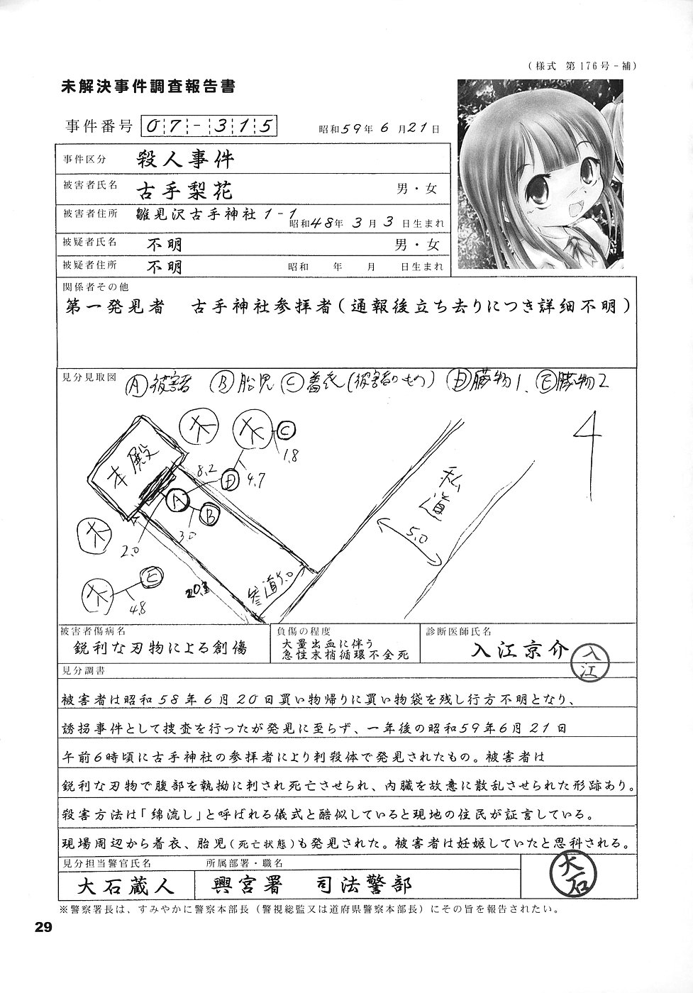 (C70) [夜光幼性 (瑞紀悠)] ひぐらしの声、いまは絶え (ひぐらしのなく頃に)