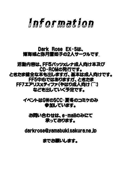 [Dark RoseEX-S (博海城)] VIIth FANTASIA II -Secret Blow- (ファイナルファンタジーVII) [DL版]