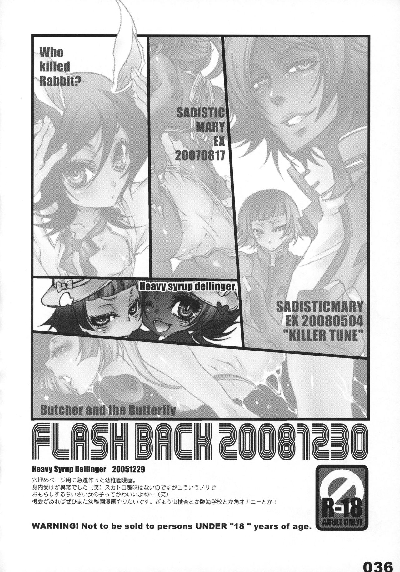 (C75) [Sadistic Mary (服部ミツカ)] FLASH BACK 20081230 (ブリーチ)