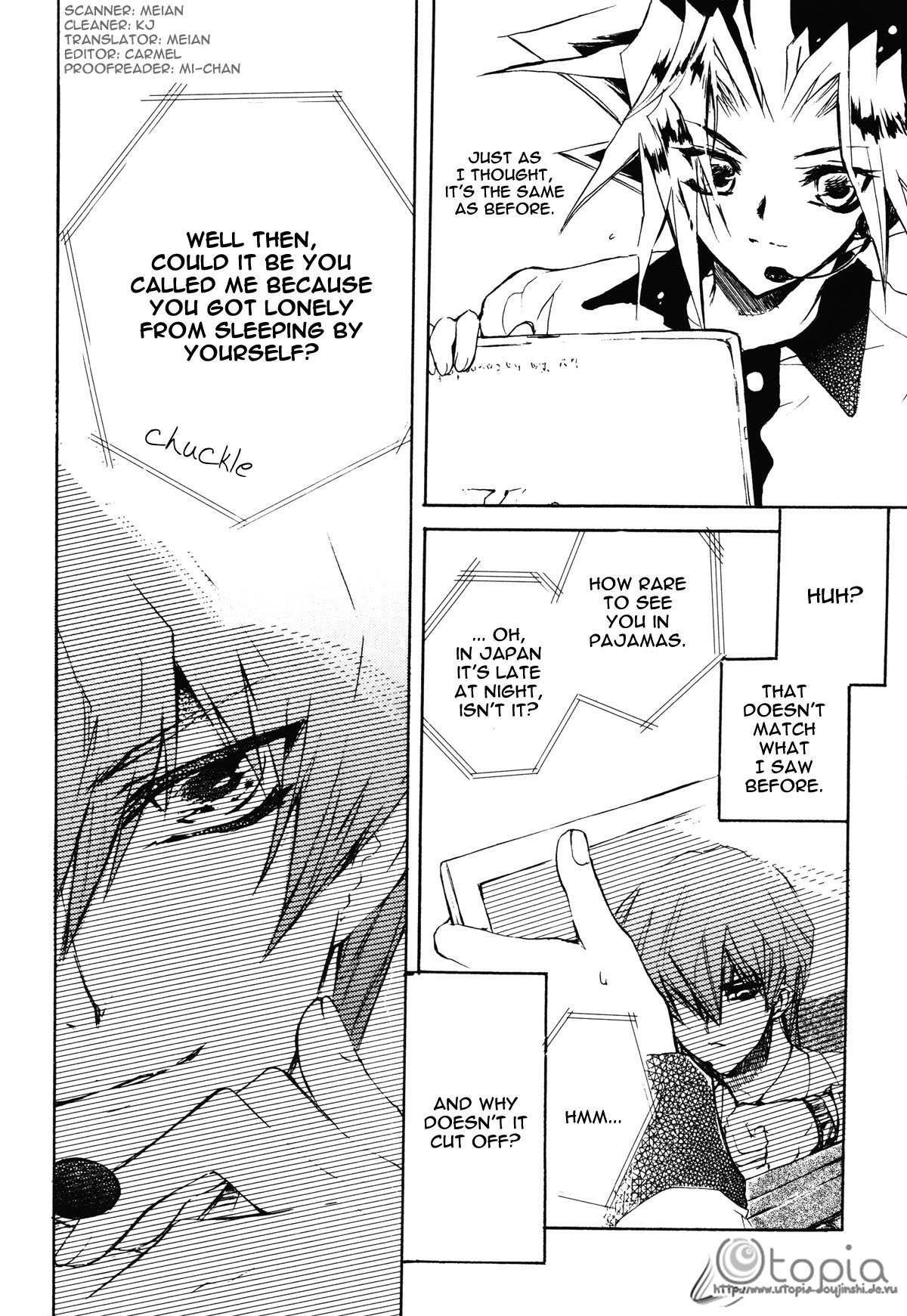 (HARUCC8) [羅盤 (氷室雫)] Telephone Line (遊☆戯☆王!) [英訳]