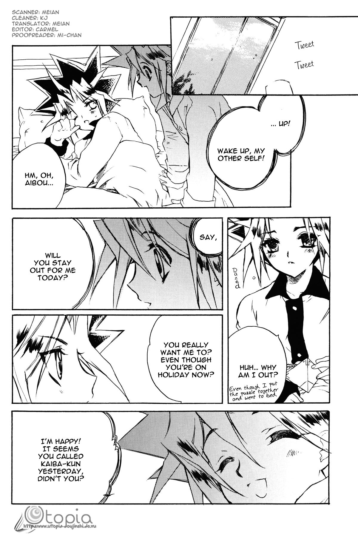 (HARUCC8) [羅盤 (氷室雫)] Telephone Line (遊☆戯☆王!) [英訳]