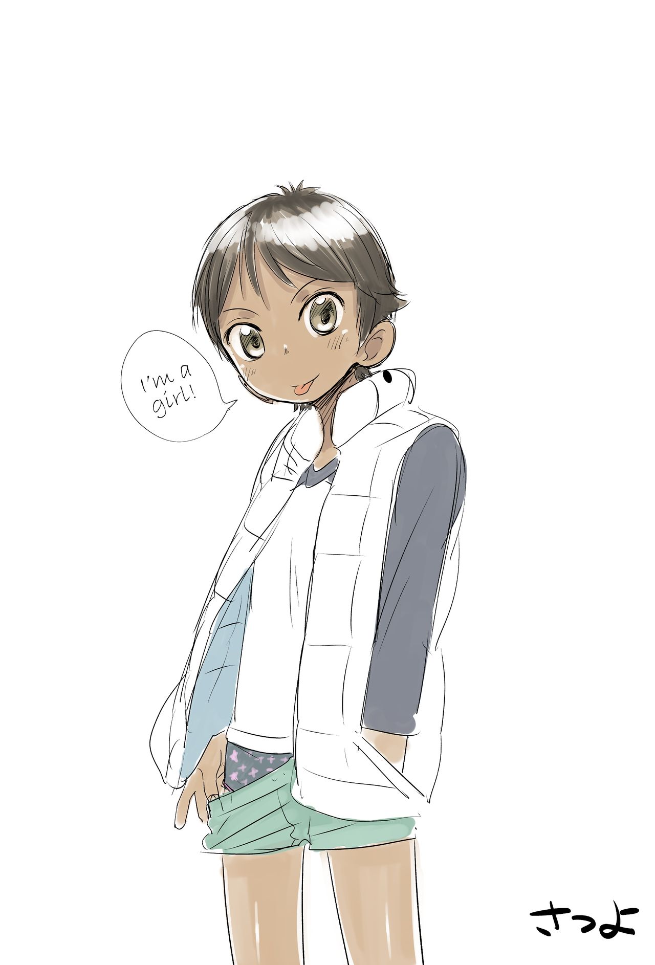 [さつよ] 潜入!ボーイッシュ (ぴーすふるえっち!) [英訳]