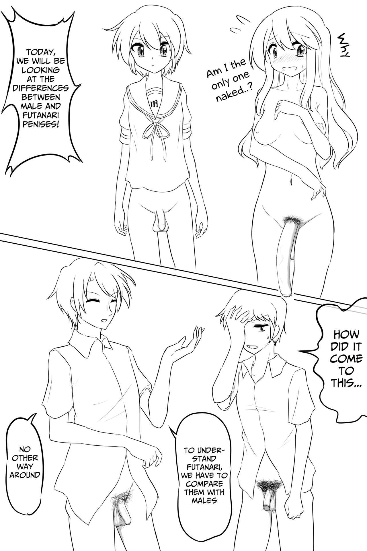 [ひつうち] ふたなり版 SOS団の日常 会議編 (涼宮ハルヒの憂鬱) [英訳]