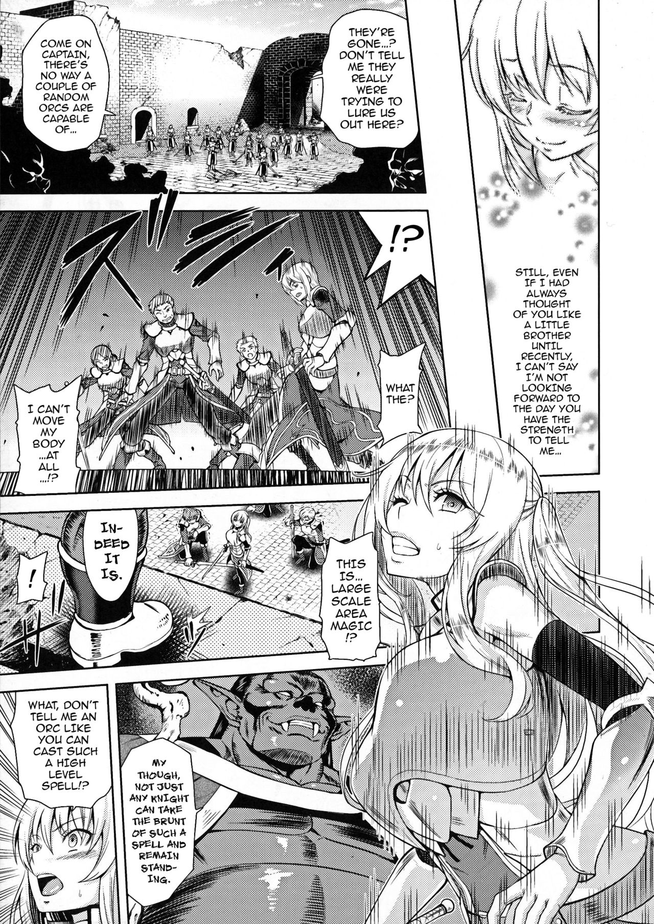 [山田ゴゴゴ] エローナ ~オークの淫紋に侵された女騎士の末路~ 1-6話 [英訳]
