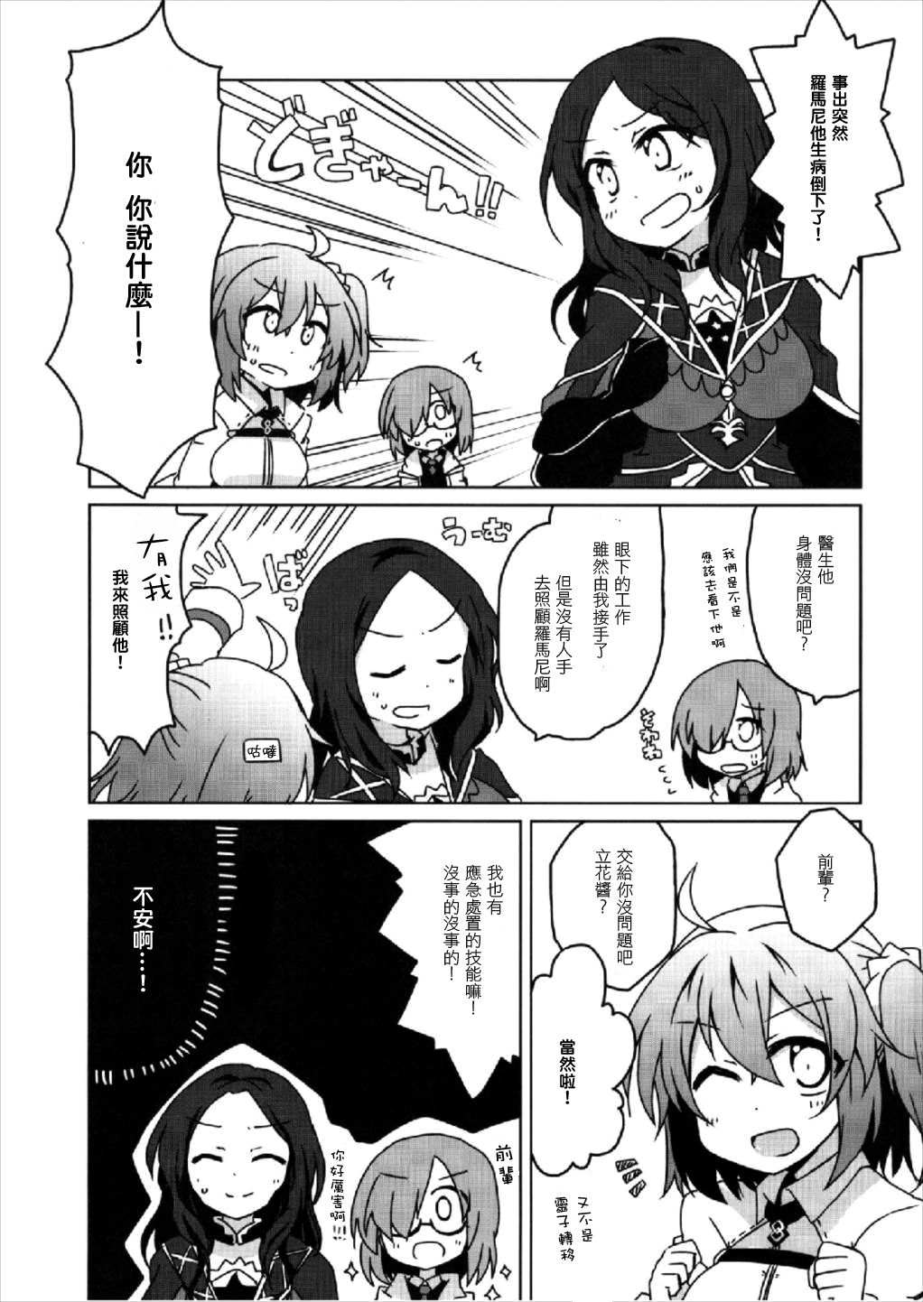 (COMIC1☆12) [Lucky Chance! (悠飛あるふぁ)] マスターのDr.ロマニ看病日記 (Fate/Grand Order) [中国翻訳]