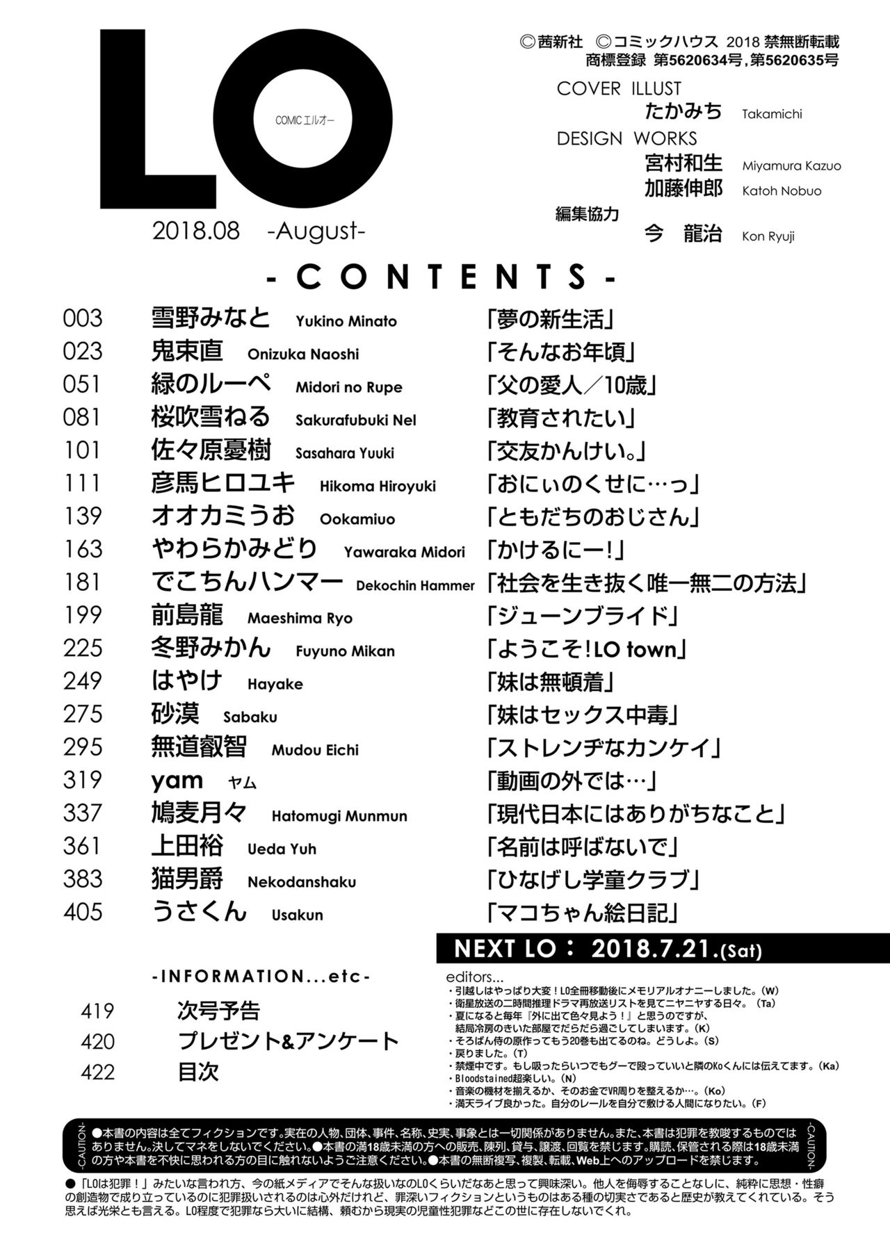 COMIC LO 2018年8月号 [DL版]