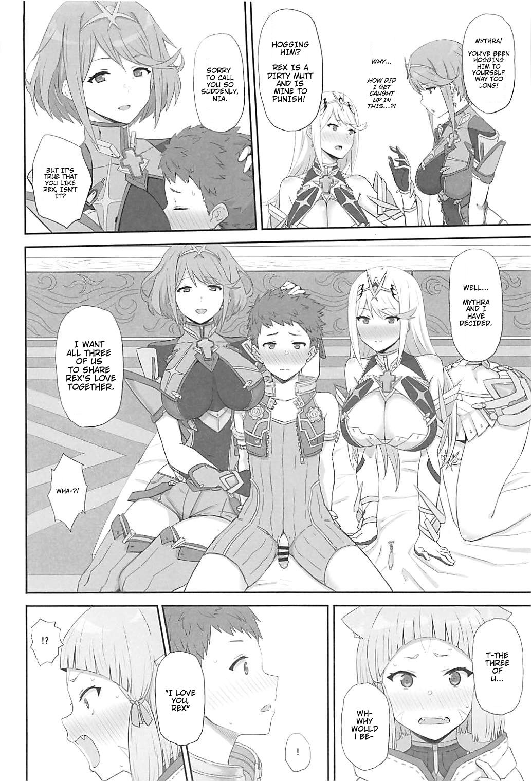(COMIC1☆13) [ごむはち (ゴム)] 私の想いをあなたに・・・ (ゼノブレイド2) [英訳]