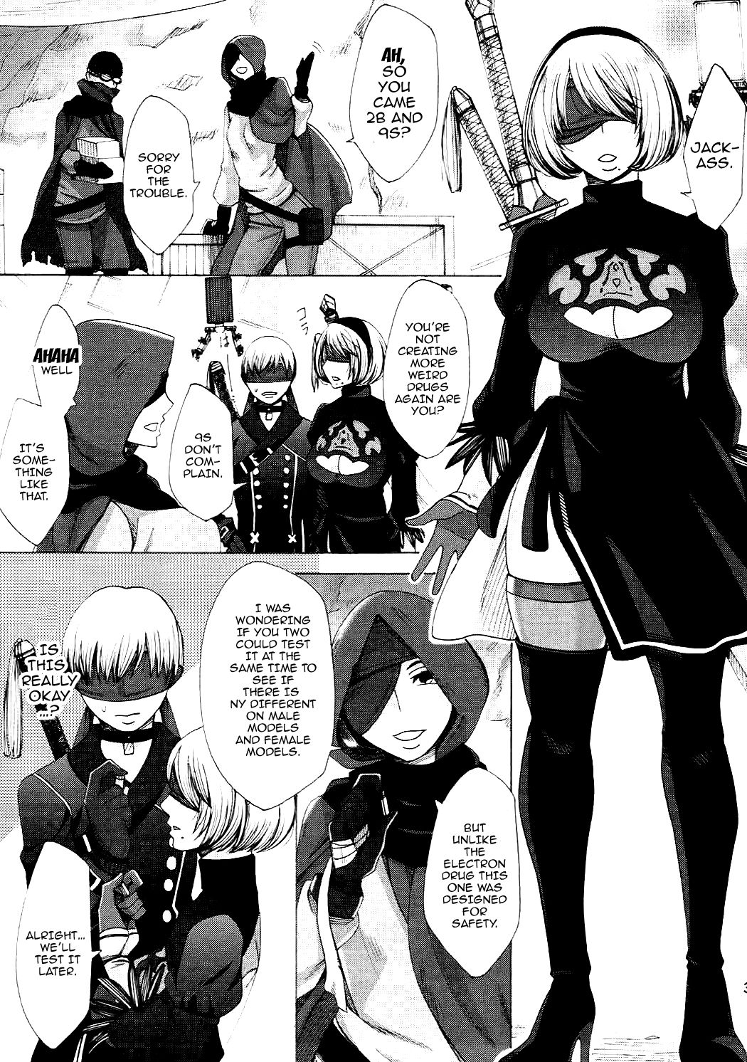 (サンクリ2017 Summer) [曼珠堂 (月白沙耶)] Love drug. (ニーア オートマタ) [英訳]