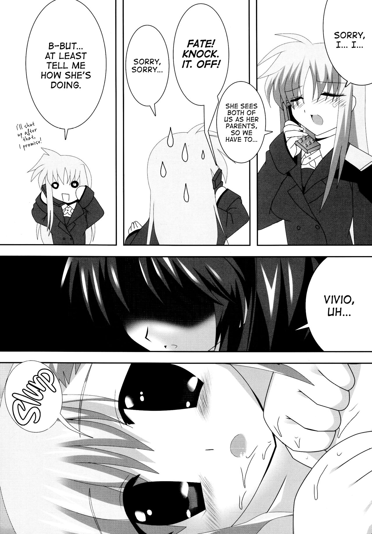 (リリカルマジカル3) [レズ萌え! (お湯の香り)] 魔王なのはママのがっちり子育てなの☆ (魔法少女リリカルなのは) [英訳]