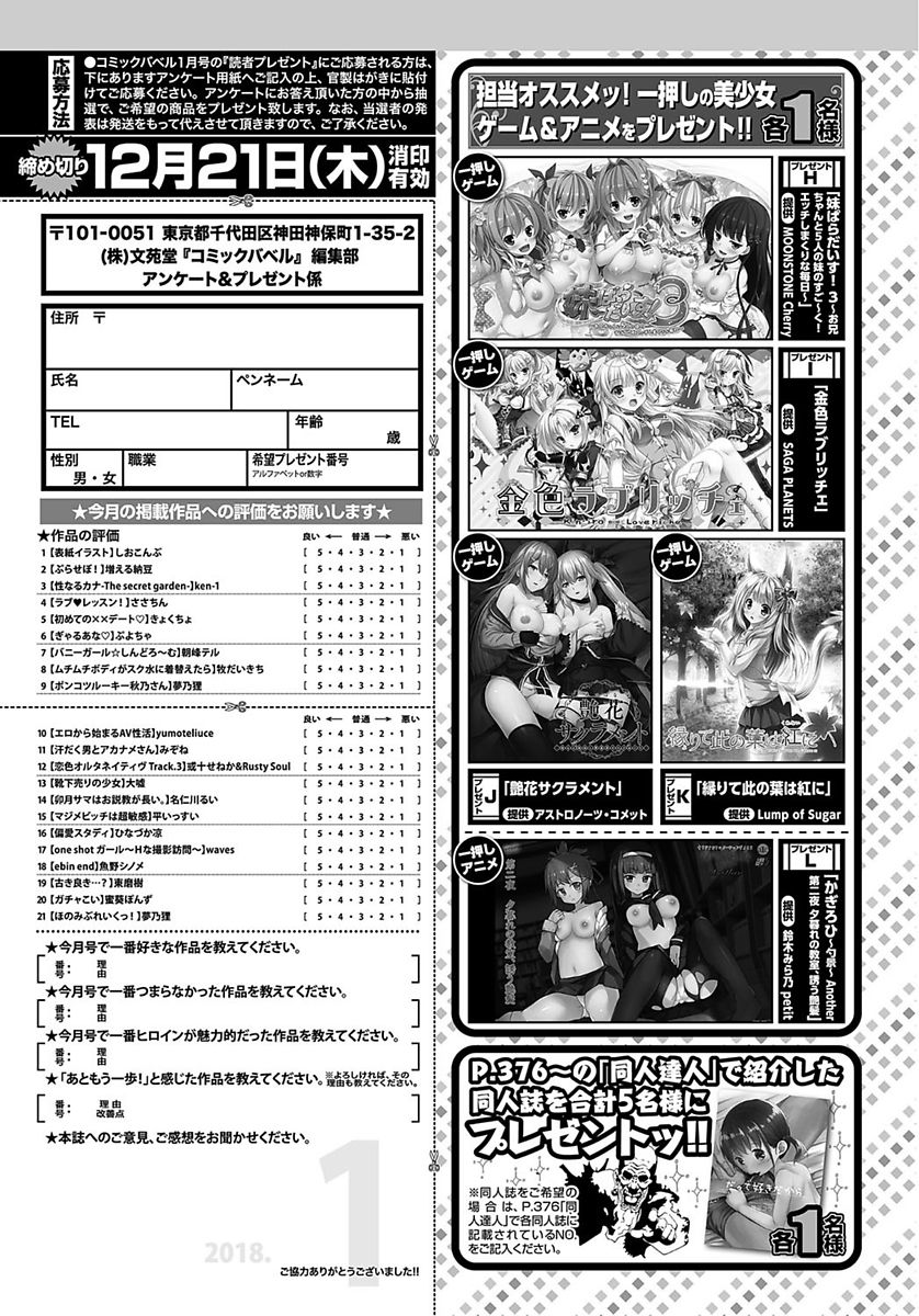 COMIC BAVEL 2018年1月号 [DL版]