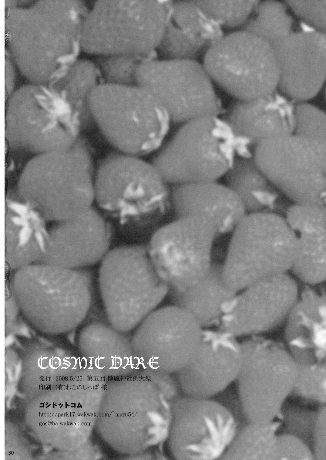 (例大祭5) [54burger (まるごし)] COSMIC DARE (東方Project) [英訳]