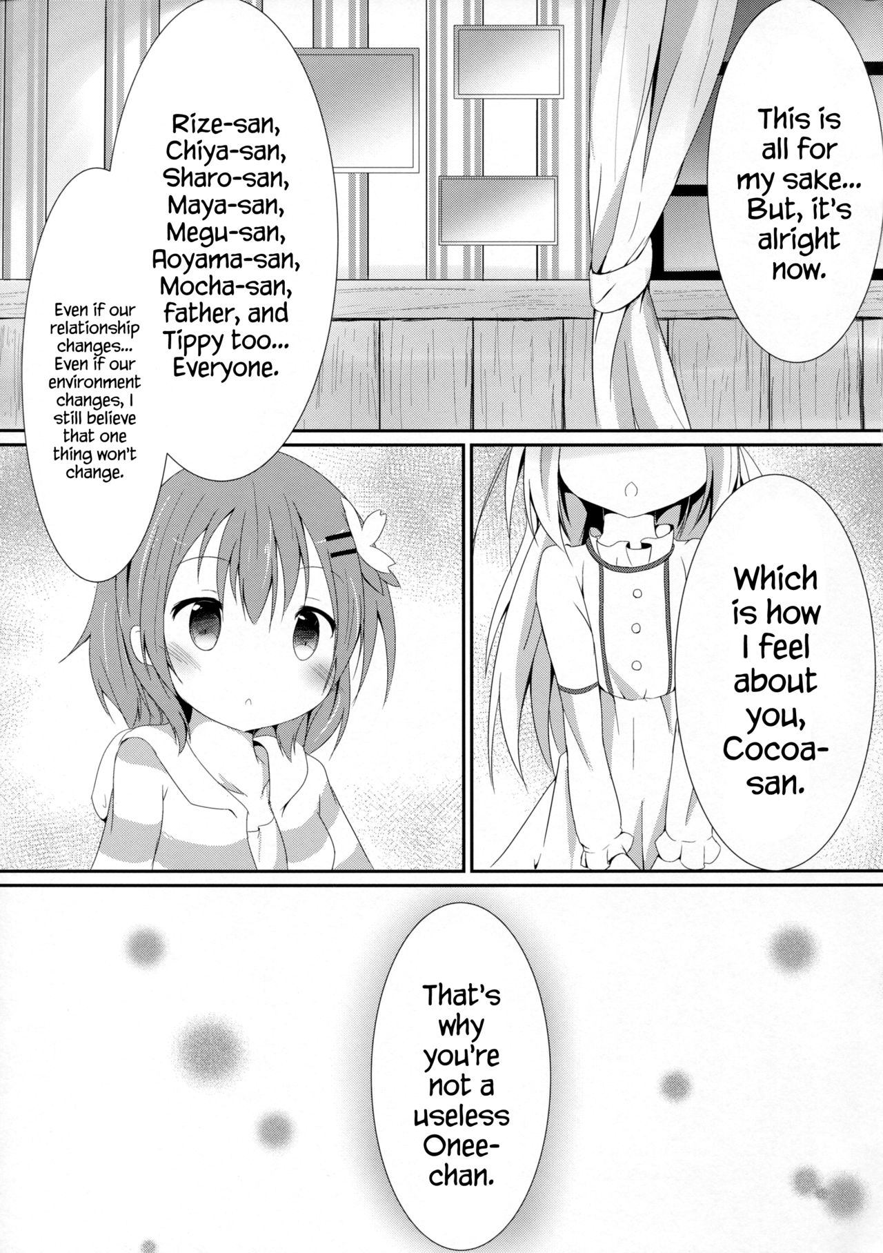 (COMIC1☆10) [あとりえひなた (ひなた悠)] Sister or Not Sister?? (ご注文はうさぎですか?) [英訳]