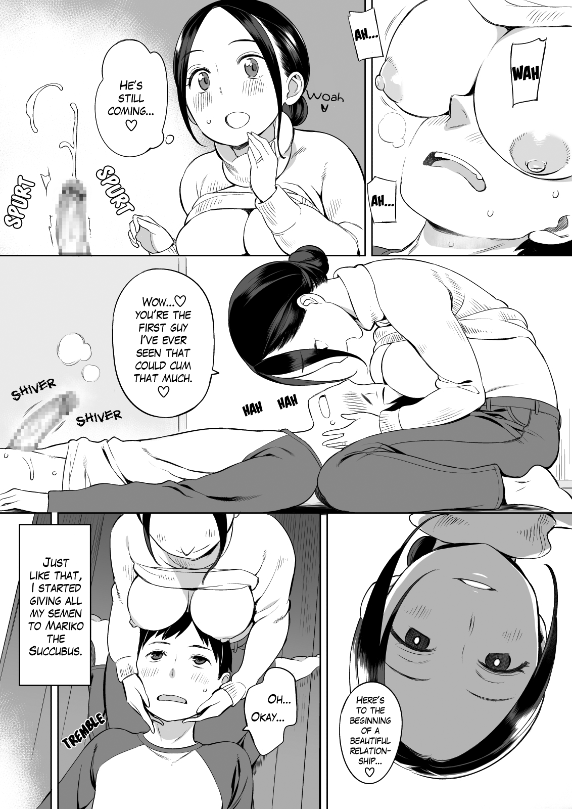 [ひぐま屋 (野良ヒグマ)] 隣人がサキュバス [英訳] [DL版]