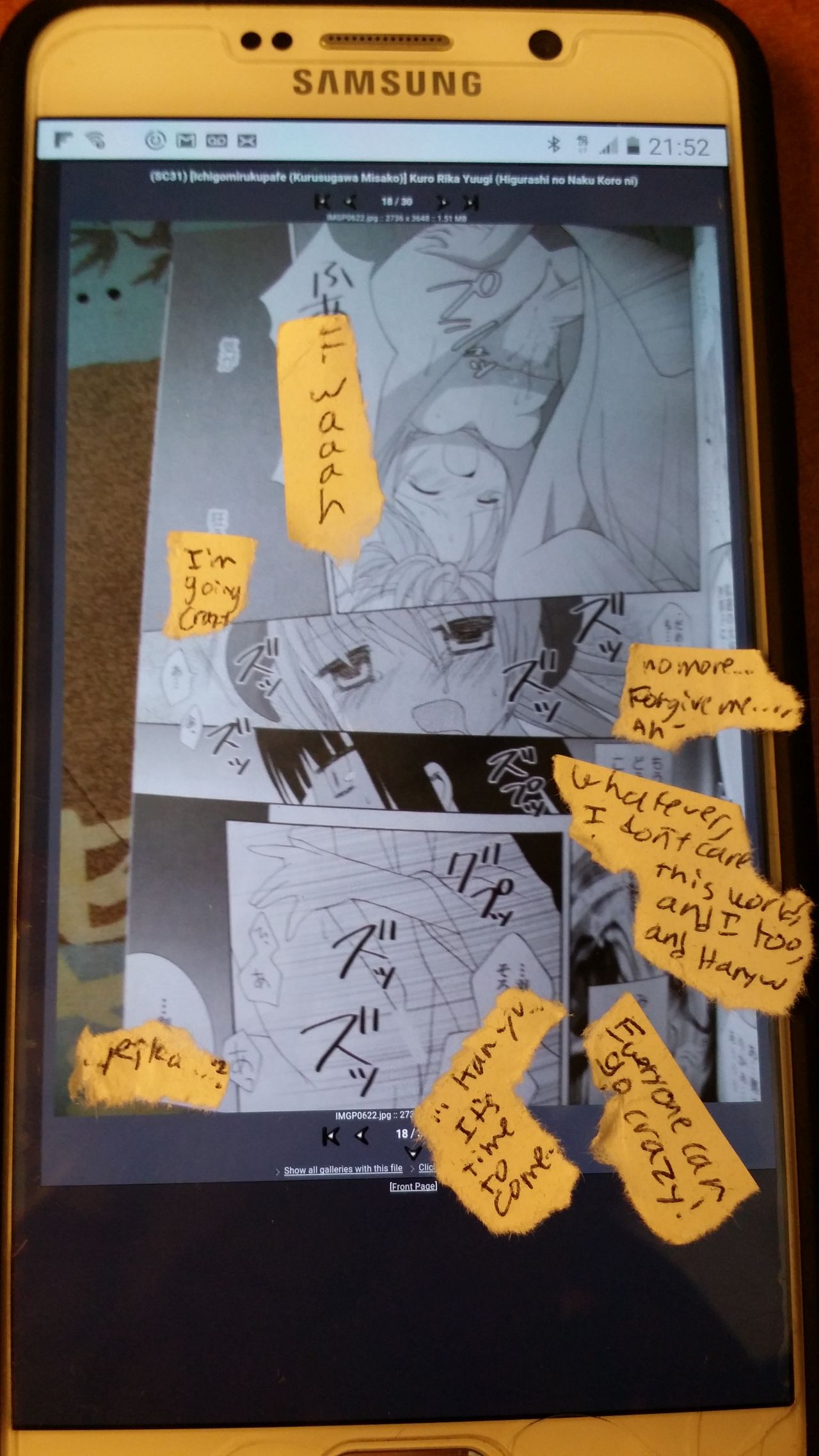 (サンクリ31) [いちごみるくぱふぇ (来栖川みさこ)] 黒梨花遊戯 (ひぐらしのなく頃に) [英訳]