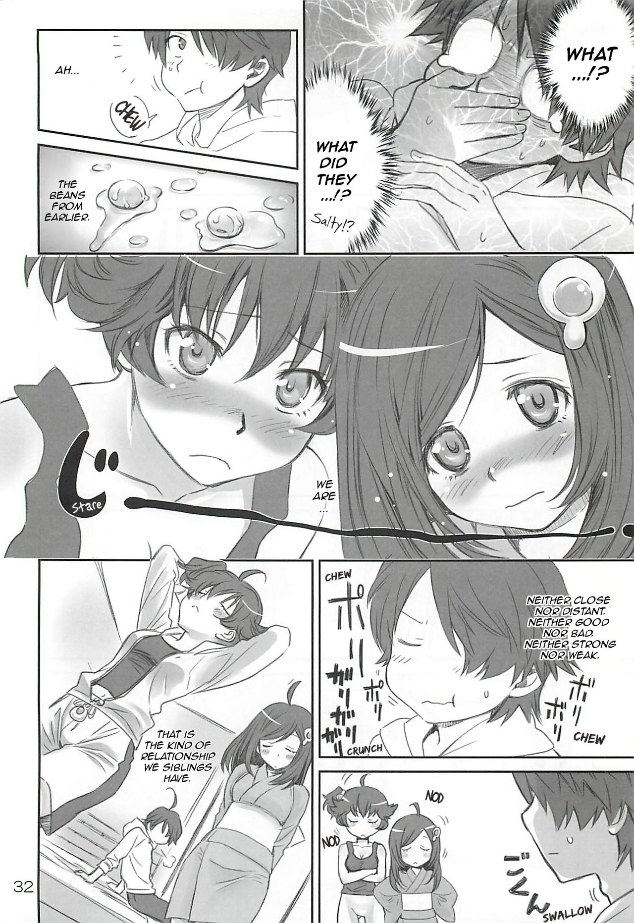 [Bloody Okojo (芥川まんぼう、多角獣)] Brother and Sisters (化物語) [英訳]