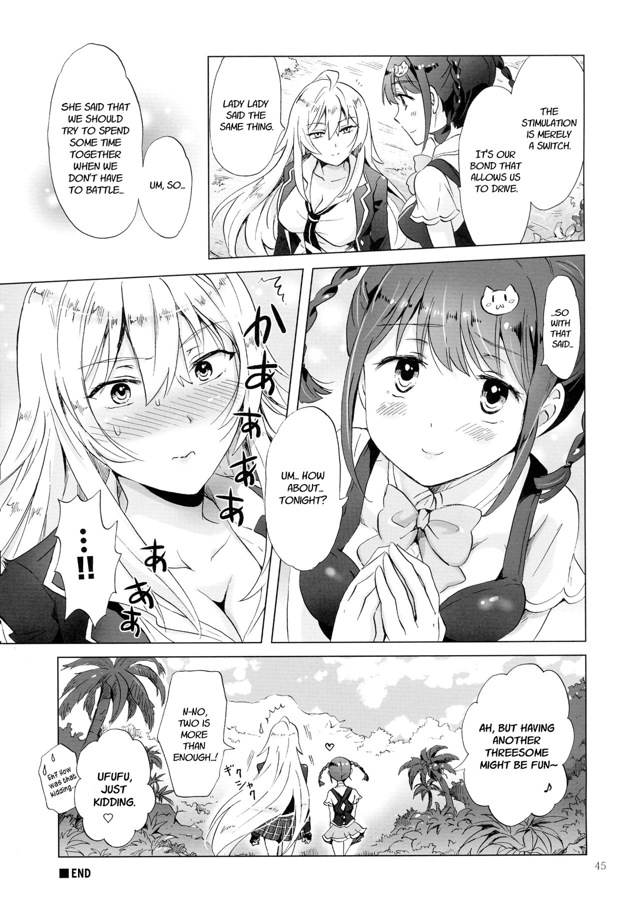 (Girls Love Festival 17) [peachpulsar (みら)] ドライヴできない! (Valkyrie Drive -Mermaid-) [英訳]