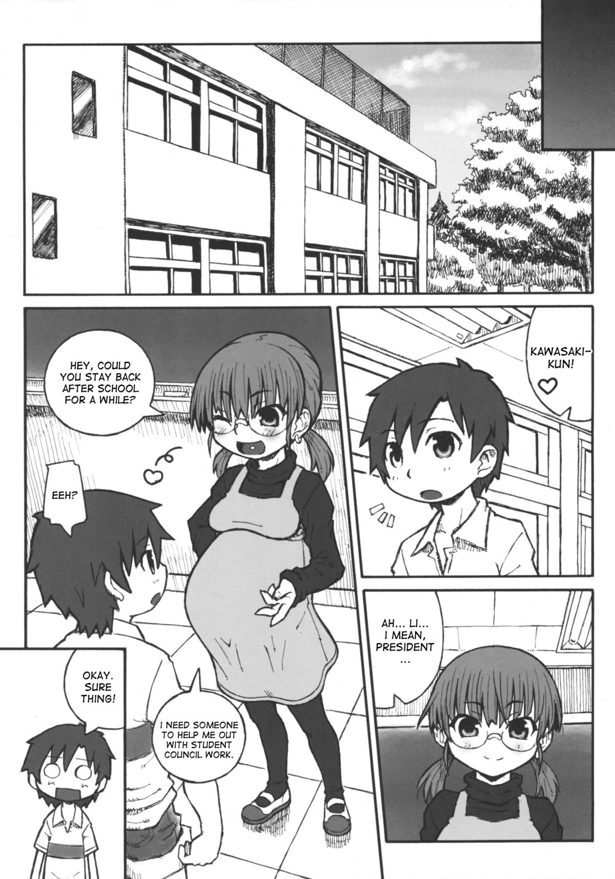 (C76) [Domestic animals (村雨丸)] 続・ハラデカ!! 妊婦委員長 [英訳]
