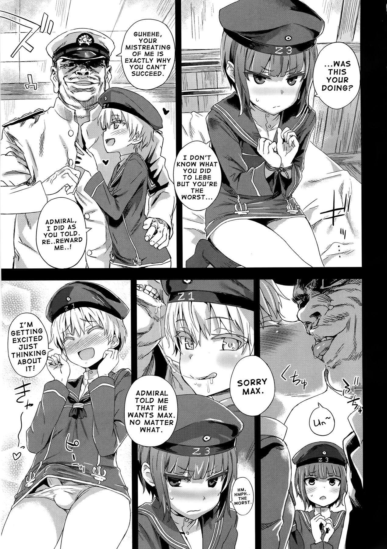 (COMIC1☆9) [Fatalpulse (朝凪)] ダンケ男系レボリューション (艦隊これくしょん -艦これ-) [英訳]